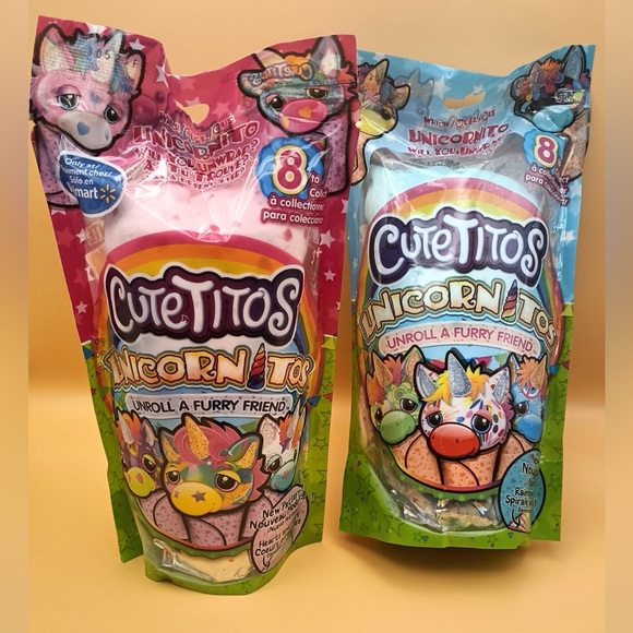 Cutetitos Colorful Unicornitos Plush Set 2 pack!! - Picture 1 of 7